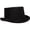Multicolored, variant on TOP HAT FAUX SUEDE-BLACK ADULT