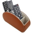 thumbnail image 1 of (Marron) - Organisateur de Télécommande de Table en Cuir avec 5 Compartiments Spacieux (Marron), 1 of 8