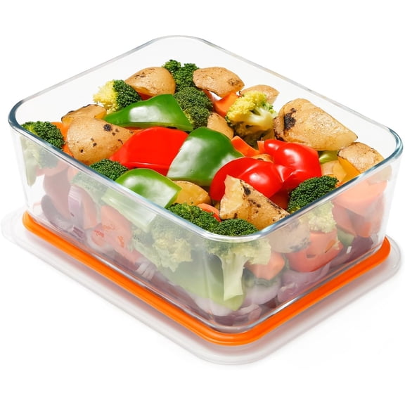 Small Glass Baking Dish with Lid,(7×5 inches)Deep Rectangular Baking Dish for Oven