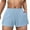 Blue, variant on Deliqiba Womens Waffle Knit Pajama Shorts Soft Drawstring Lounge Bottoms Casual Workout Shorts with Pockets Light Gray XL