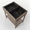 thumbnail image 3 of VegTrug Custom Wooden Raised Herb Garden Bed Planter with Herb Liners, Grey, 3 of 4