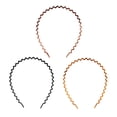 thumbnail image 1 of 3 piezas de pinzas para la cabeza hombres mujeres para accesorios de vestuario de yoga Colco Diademas de 3 piezas Wave Zig, 1 of 8