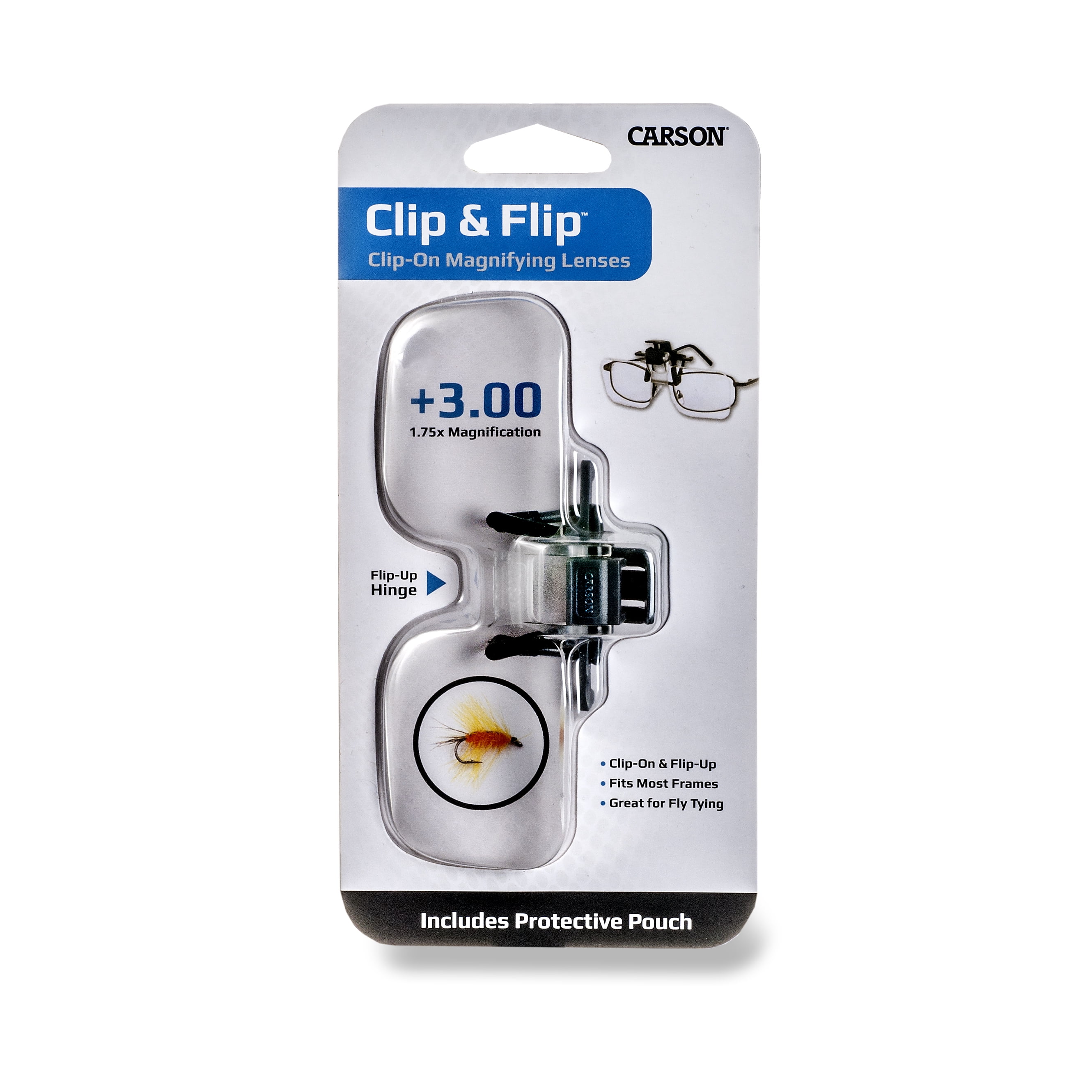 Carson Optical Hands Free Magnifier with Clip-On Base Light