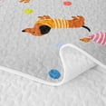 thumbnail image 5 of Homewish Lovely Dachshund Quilt Full,Cartoon Pet Dog Full Bedspread Sets,Gray,3 Pieces, 5 of 7