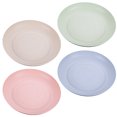 thumbnail image 3 of Ensemble de 4 Assiettes Rondes Réutilisables Multicolores en PP pour Anniversaires et Utilisateurs Domestiques, 3 of 9