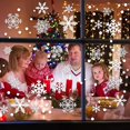 thumbnail image 2 of Calcomanías blancas de copos de nieve para ventana, pegatinas de pared de habitación para Navidad, Año Nuevo e invierno, adornos navideños para el hogar, 27 Uds., 2 of 4