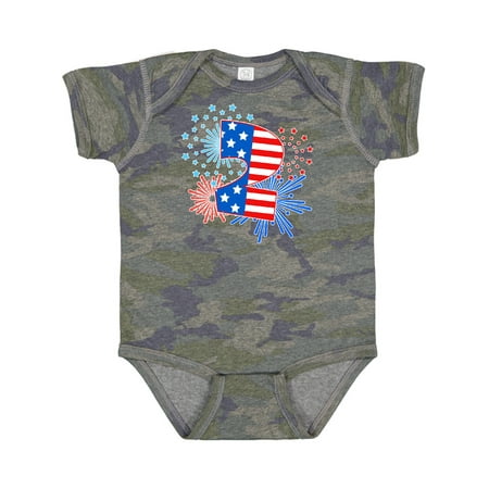 

Inktastic Second Birthday- Fourth of July Fireworks Gift Baby Boy or Baby Girl Bodysuit