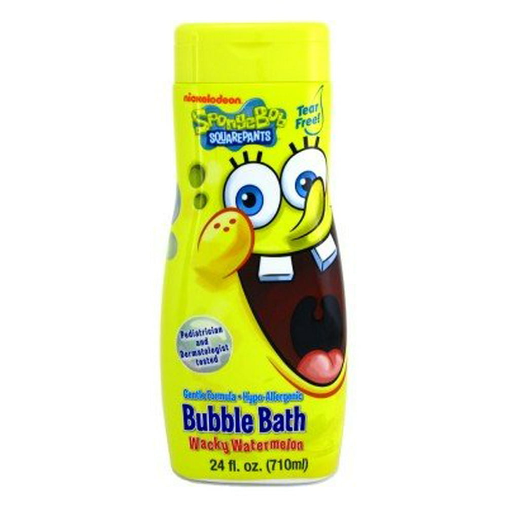 Spongebob Bubble Bath 24 oz. Wacky Watermelon (3Pack) with Free Nail File
