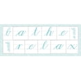 thumbnail image 2 of Schlabach, Sue 24x12 White Modern Wood Framed Museum Art Print Titled - Bathe Relax Blue, 2 of 4