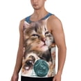 thumbnail image 2 of Gaeub Playful Cat Men's Athletic Tank Top, Workout Sleeveless Shirts, Running Tank Tops for Gym, Running, Training - 3X-Large, 2 of 9
