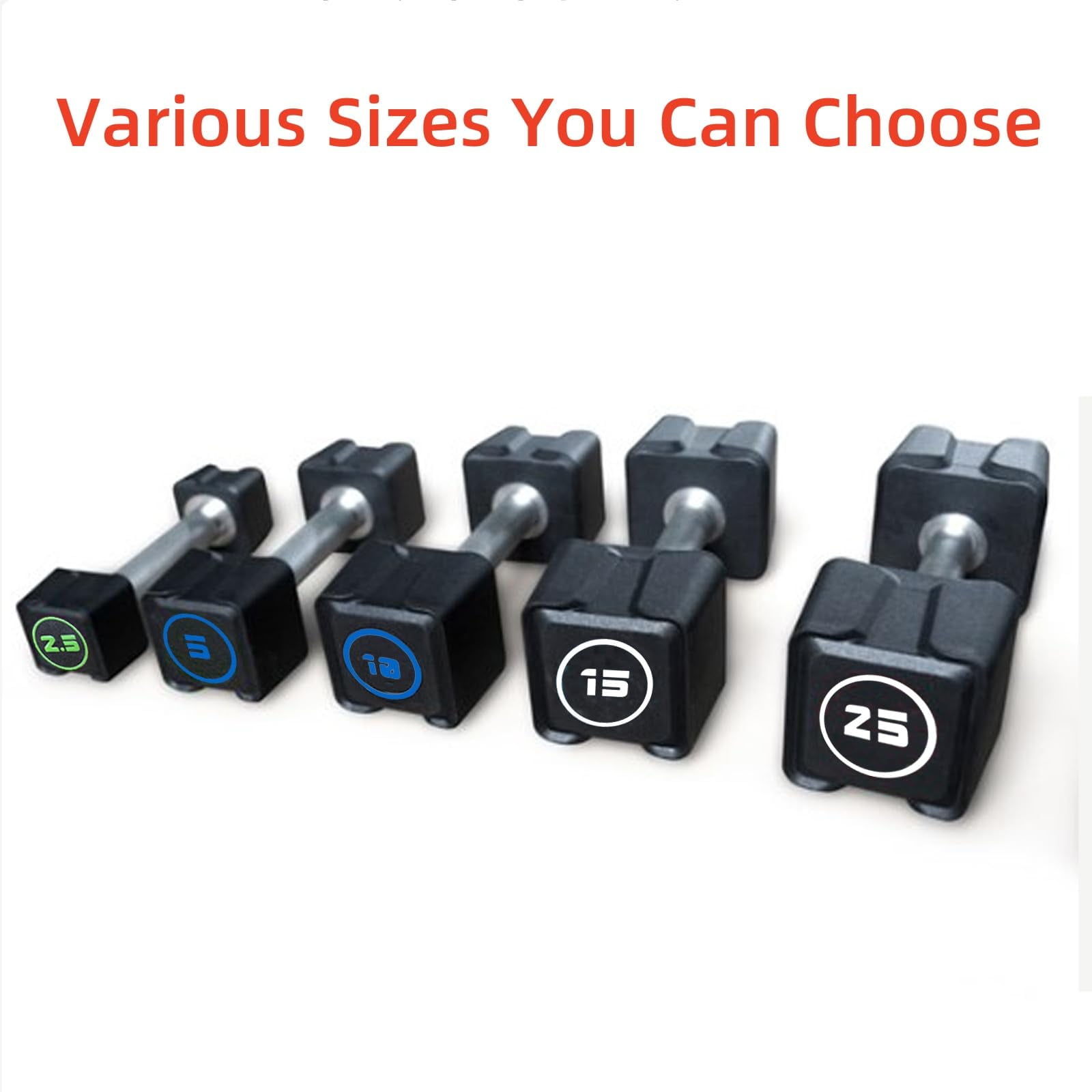 Cast Iron Dumbbells, (5.5LB-22LB) In Pair /(30LB/55LB) Single,