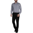 thumbnail image 4 of Men Formal Shirt NAVY WHITE CHECK, 4 of 4