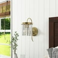 thumbnail image 6 of Aiwen Crystal Wall Mounted Lamp Modern Light Fixture Industrial Gold Finish Wall Sconce, 6 of 9
