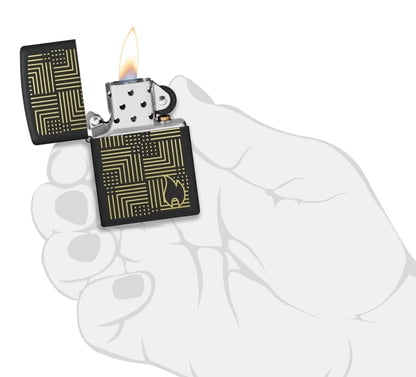 Zippo Lighter - Customized Engraved Message Windproof Fancy Zippo Design 46478