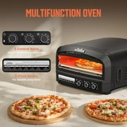 BIG HORN OUTDOORS Pizza Oven Indoor, 14 Electric Pizza Maker with 6 Modes, Heats up to 800°F, Ideal for Kitchen, Restaurants, Parties