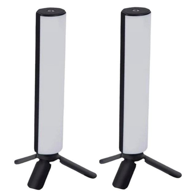 2x Lámpara Succión magnética Atenuación continua Inalámbrica de tubo a todo fotografía Sala de grabación de video Gloria luz de relleno de mano