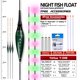 thumbnail image 1 of 3 uds flotadores eléctricos + 3 CR425 + 3 tubos flotantes + 1 bolsa ganchos boya luminosa Vertical boya luminosa lago río Bobber aparejos de pesca Tan Jianjun unisex, 1 of 2