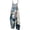 Blue, variant on YunPes Watercolor Jumpsuits for Girls Boho Floral Printed Wide Leg Rompers with Tie Strap Plus Size Lightweight Spaghetti Strap Overalls