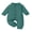 Green, variant on CocMouse Baby Girl Boy Romper Solid Color Long Sleeve Button Down Jumpsuit