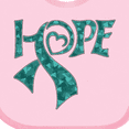 thumbnail image 4 of Inktastic Hope- Teal Ribbon for Awareness of Ovarian Cancer Boys or Girls Baby Bib, 4 of 4