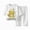 N362-White, variant on bwdbhd Kids Pajamas Sets Boys Girls 2-Piece Sleepwear Set Long Sleeve Casual Kids Clothes