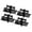 Black, variant on 4pcs Door Hinge Set with Auto Shut Function & 90 Degree Locking Iron Self Closing Door Hinges for Wood & Metal Door