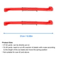 thumbnail image 3 of 1 par de fundas de plástico para cuchillas de patines de hockey sobre hielo con resorte (rojas), 3 of 3