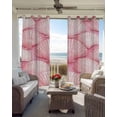 thumbnail image 6 of Pink Shell Coastal Blackout Curtains for Bedroom Living Room Darkening Curtains 54 Inch Long Nautical Ocean Summer Beach Short Curtain for Small Window Treatment Insulated Grommet Drapes 52"x54"x2, 6 of 9