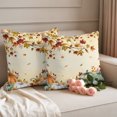 thumbnail image 6 of Outdoor Pillow Covers 16x16 Set of 2, Fall Green Orange Waterproof Patio Throw Pillow Covers for Couch Sofa Chair, Thanksgiving Maple Leaf Tree Pumpkins Decorative Pillowcases for Throw Pillows, 6 of 9