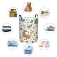 thumbnail image 6 of Daiia winter Christmas And New Year Deer Laundry Hamper With Handles Large Storage Basket/Toy Organizer/Dirty Clothes Collapsible Waterproof For College Dorms, Bedroom,Bathroom, 6 of 8