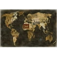 thumbnail image 2 of Brennan, Russell 32x23 Gold Ornate Wood Framed with Double Matting Museum Art Print Titled - Faraway Places, 2 of 4