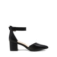 thumbnail image 3 of Zapatos DREAM PAIRS ANNEE Tacones Gruesos de Punta Negra, 3 of 7