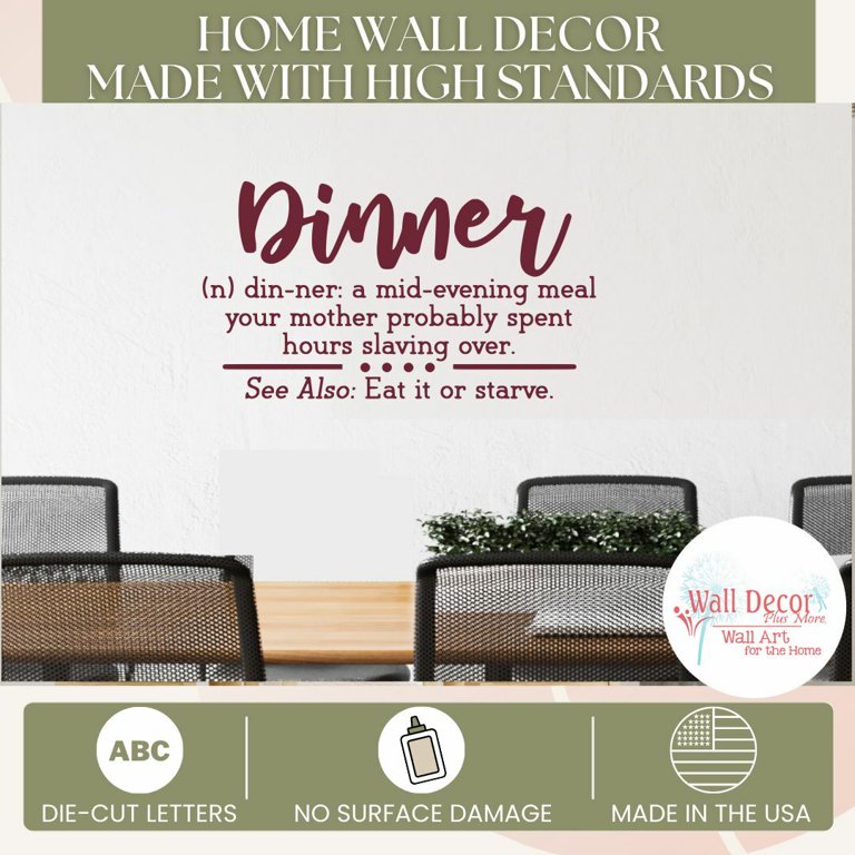 Pantry Kitchen Words Dining Room Vinyl Wall Decal Quote 12 x 23 - Bed