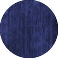 thumbnail image 1 of Ahgly Company Indoor Round Abstract Blue Contemporary Area Rugs, 8' Round, 1 of 4