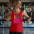 thumbnail image 4 of I Recycle Boys Puff Print Women's Tank Top Funny Dating App Humor Single Independent Heart Breaker Relationship, 4 of 7