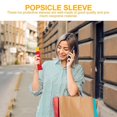 thumbnail image 5 of Popsicle Sleeve Neoprene for Reusable Protection 5Pcs Red Popsicle Holders, 5 of 5
