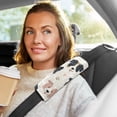 thumbnail image 6 of 2-Pack Seat Belt Covers with Flannel Seatbelt Shoulder Strap Case Adjustable Straps Soft Padding for Car Dog Head and Paw Prints Medium, 6 of 8