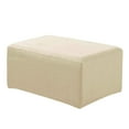 thumbnail image 4 of yuksok Housse Extensible en Jacquard pour Pouf, Housses de Petit Tabouret de Rangement Housse Beige, 4 of 8