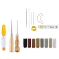 thumbnail image 2 of Leather Craft Tool Kit Repair Kit Leather Hand Sewing Needles Thread Needles Large-Eye Stitching Needles Leather Repair, 2 of 9