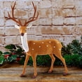 thumbnail image 2 of CuiLiyq Plastic Christmas Deer Figurines, Simulated Standing Ornament Of Spotted Deer, Tabletop Ornaments for Cabinet Mantel Shelves Fireplace Home Decor (11.8 Inch), 2 of 8
