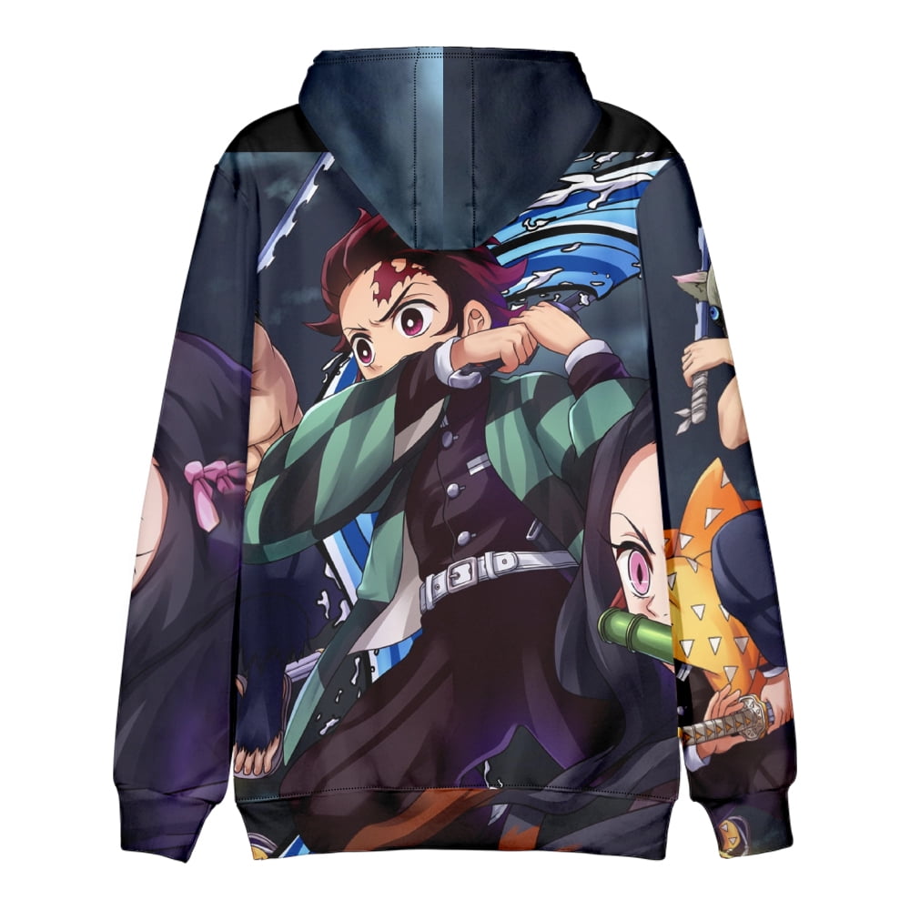 Anime Demon Slayer Kimetsu No Yaiba 3d Printed Hoodie Fall and Winter Kids  Men Women's Anime Jacket Hoodies Personality Sweatshirt Christmas  Gift(#6,Size-Adult 2XS) 