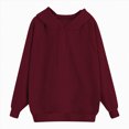 thumbnail image 6 of Towmus Hoodies for Women Fleece Drawstring Hooded Sweatshirts Lightweight Oversized Pullover Long Sleeve Ladies Tops with Pocket, 6 of 6