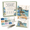B, variant on Timeless American Destinations Sea Glass Art Kit, 1 Selected Design DIY Mosaic Craft Set with Colorful Glass Stones, Coastal City Art Project for Adults, 6 Styles Available