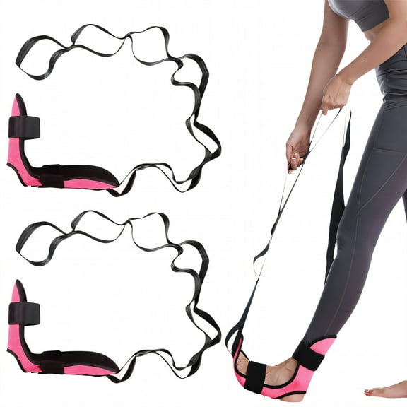 BESTSKY 2Pcs Stretching Strap,Post Stroke Recovery Stretch Straps with Loops,Yoga Straps for Stretching Home Gym Physical Therapy,Style1