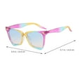 thumbnail image 2 of Greenadscape Gafas De Sol Para Fiesta Cat Eyes Arcoíris Transparentes Con Único Y, 2 of 8