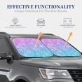 thumbnail image 3 of Kdxio Multicolor Glitter Print 2-Piece Sun Shade Front Windshield - Foldable Car Front Window Sunshades For Most Sedans Suv Truck, 3 of 6