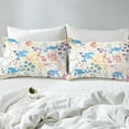 thumbnail image 4 of Cute Floral Dolphin Queen Bed&nbsp;Sheets Set,Sea Ocean Animal Dolphin Bedding Set for Kids Girls Boys,Colorful Flower Leaf Plant Sheets Coastal Nautical Fitted Sheet Set 4Pcs, 4 of 6