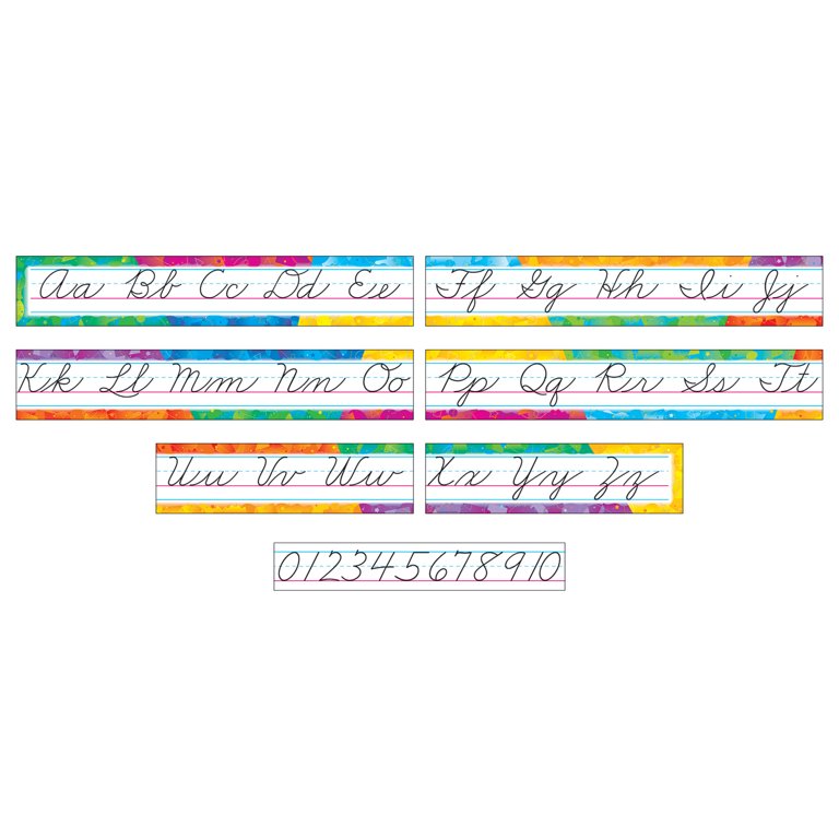 Cursive Alphabet Lines Small, 56 OFF