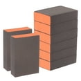 thumbnail image 1 of Unique Bargains 8pcs Sanding Sponge Blocks 2000-2500 Grits Block 100x70x25mm, Brown&Orange, 1 of 7