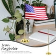 thumbnail image 3 of FELTECHELECTR flag pole for indoor Flag Display Holder Golden High-grade Iron Indoor Use 1Set, 3 of 5